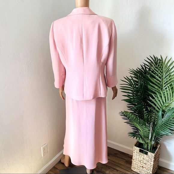 Jessica Howard Pink Blazer & Dress 2-pc Set Sz 12 - Picture 4 of 15